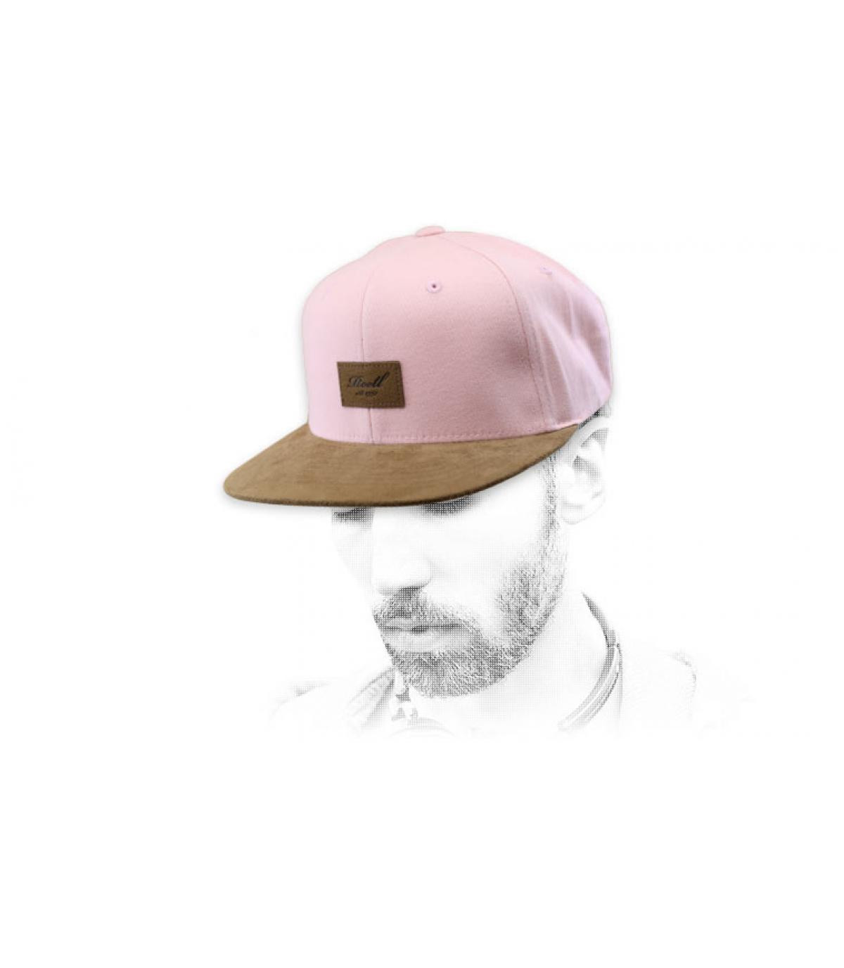 snapback rose suède Reell Suede Cap dusty pink